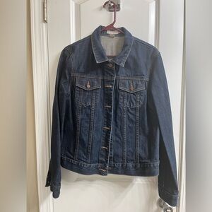 J.Crew Dark Denim Jacket Size Large